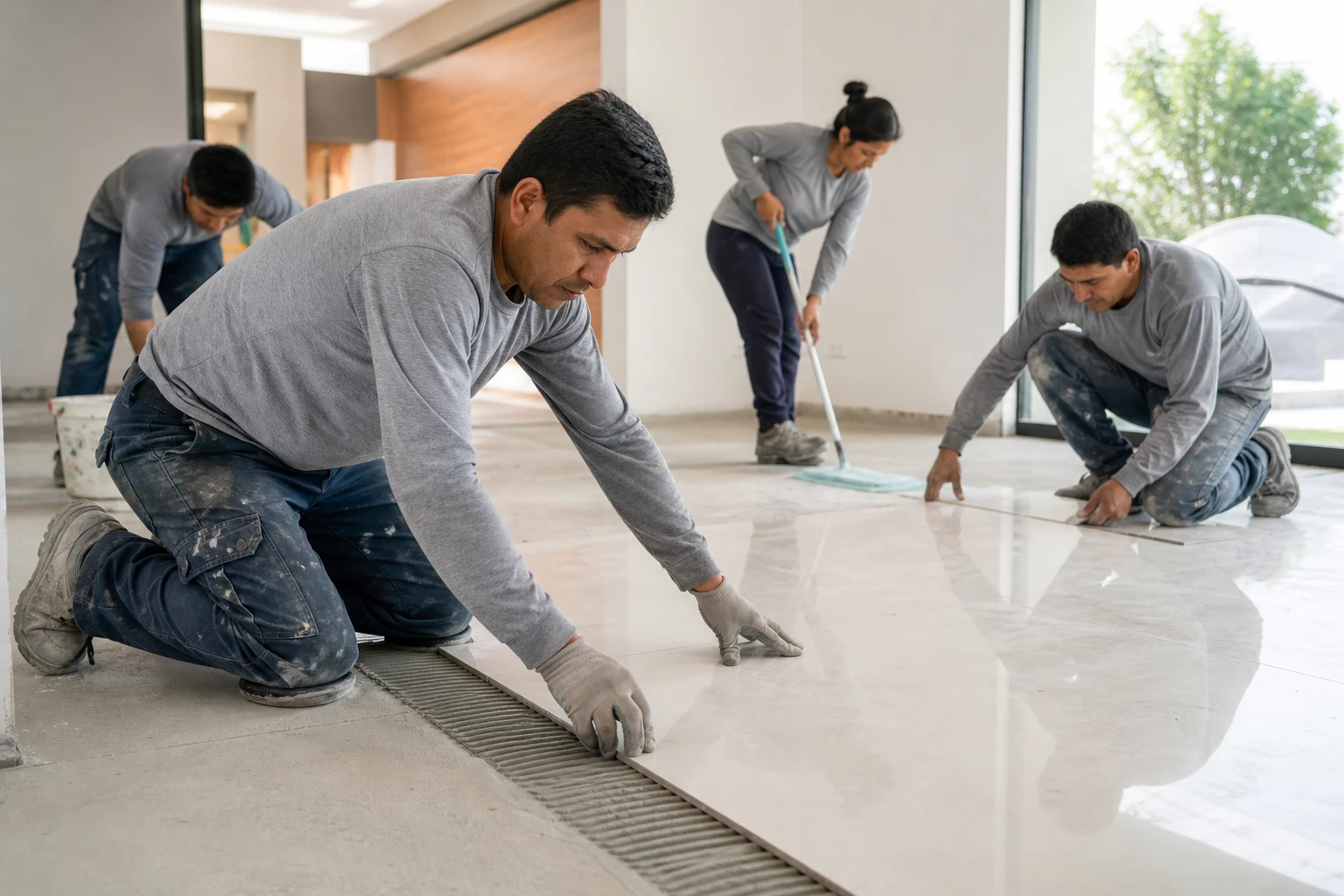 Instalación de porcelanato